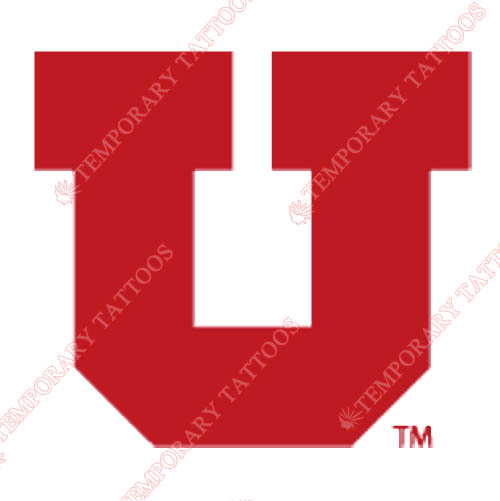 Utah Utes Customize Temporary Tattoos Stickers NO.6751